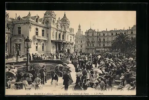 AK Monte Carlo, Le Casino et l`Hôtel de Paris