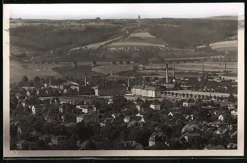 Fotografie Brück & Sohn Meissen, Ansicht Radebeul, Blick von der Friedensburg auf die Stadt