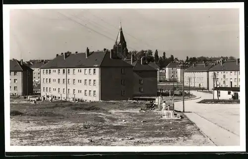 Fotografie Brück & Sohn Meissen, Ansicht Riesa / Elbe, Blick in die Neue Siedlung