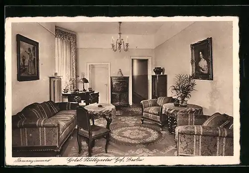 AK Berlin-Kreuzberg, Hotel Stuttgarter Hof, Anhalter Strasse 9, Damenzimmer