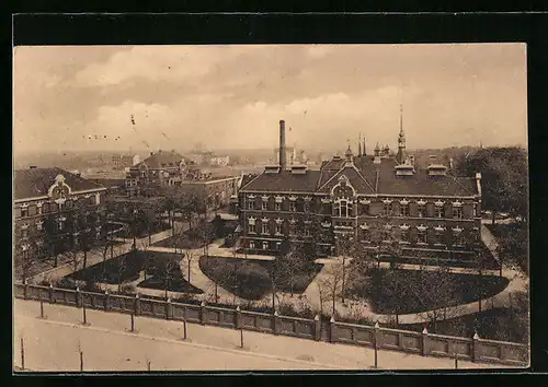 AK Britz, Kreiskrankenhaus, Blick zum Frauenpavillon