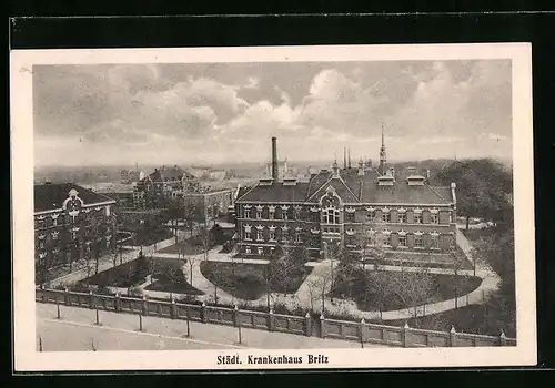 AK Britz, Kreiskrankenhaus, Blick zum Frauenpavillon