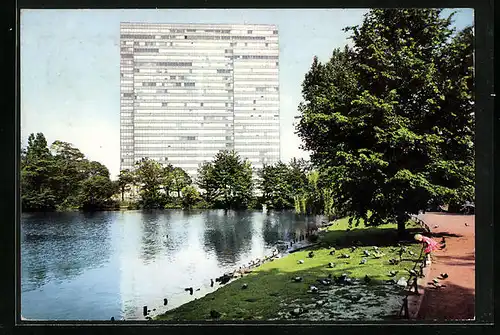 AK Düsseldorf /Rhein, Hochhaus am Hofgarten