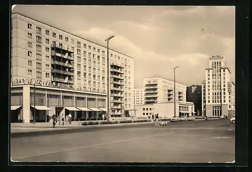 AK Berlin, Partie in der Karl-Marx-Allee
