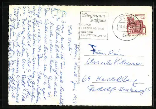 AK Bonn /Rhein, Stadttheater aus der Vogelschau