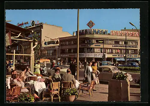AK Berlin, Strassenverkehr am Kurfürstendamm