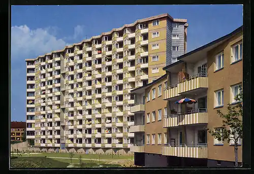 AK Berlin, Siedlung Charlottenburg-Nord, Hochhaus am Goebelplatz