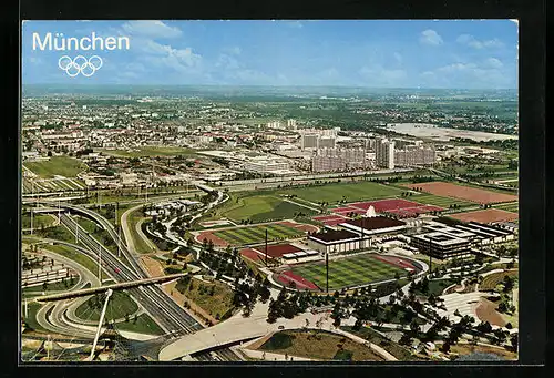 AK München, Blick vom Olympiaturm