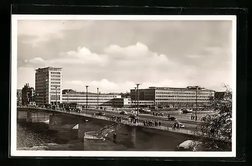 AK Frankfurt a. M., Friedensbrücke