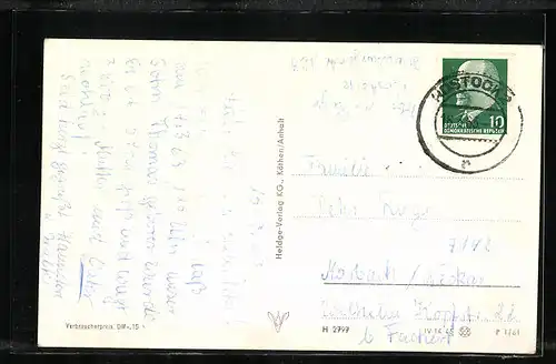 AK Rostock, Schwimmhalle Neptun, Innenansicht