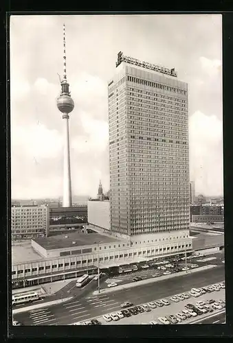 AK Berlin, Interhotel Stadt Berlin und Fernsehturm