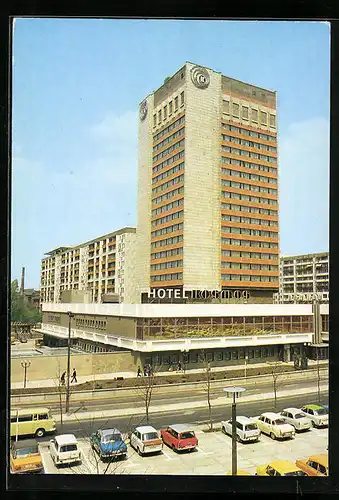 AK Erfurt, Hotel Kosmos und Strasse