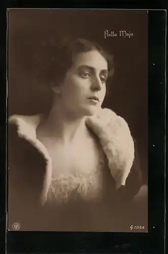 AK Schauspielerin Hella Moja in schwarzweiss fotografiert