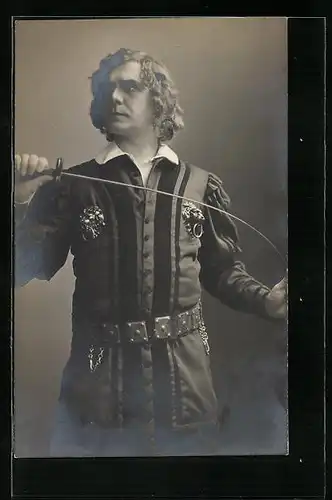 AK Schauspieler Hans Mühlhofer in Uniform