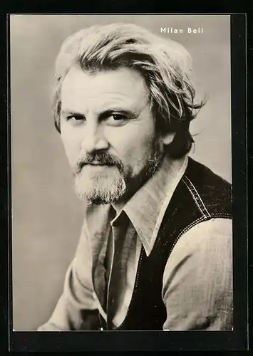 AK Schauspieler Milan Beli mit Vollbart