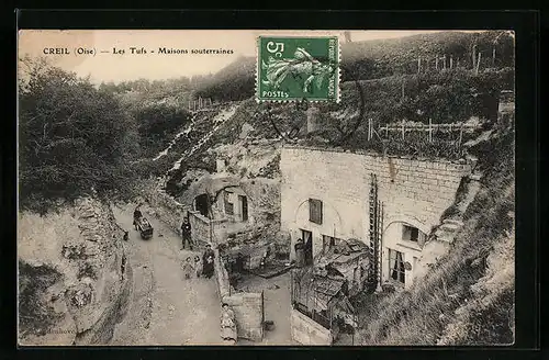 AK Creil, Les Tufs, Maisons souterraines