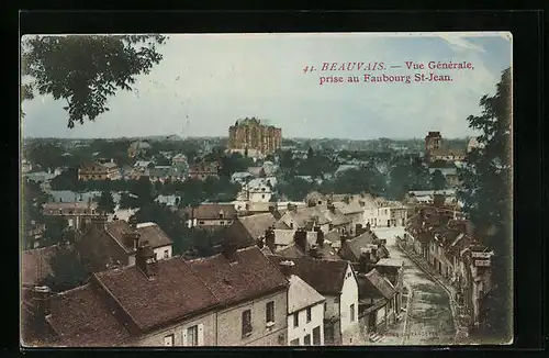 AK Beauvais, Vue generale, prise auf Faubourg St-Jean