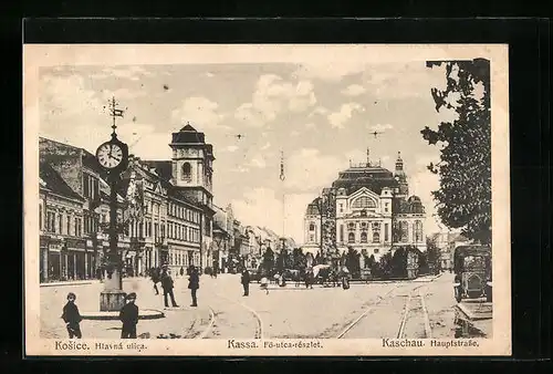 AK Kaschau, Passanten am Hauptplatz