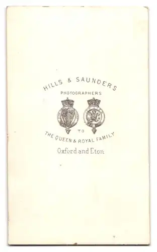 Fotografie Hills & Saunders, Oxford, Bürgerlicher Mann mit Backenbart