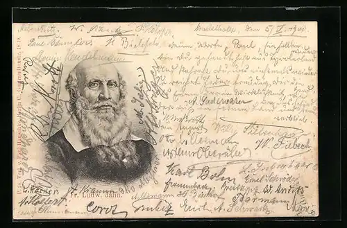 AK Porträt von Turnvater Jahn