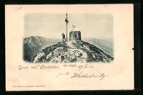 AK Gipfelkreuz auf dem Wendelstein
