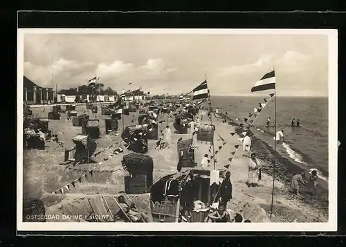 AK Dahme /Ostsee, Partie am Strand