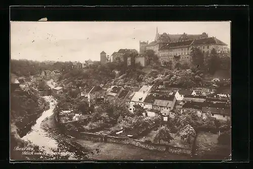 AK Bautzen, Blick vom Broitschenberg