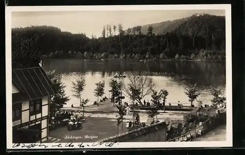 AK Säckingen, Gasthaus am Bergsee