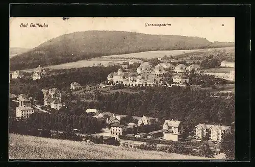 AK Bad Gottleuba, Ortsansicht mit Genesungsheim