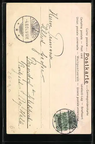 Künstler-AK Ferdinand Spiegel: Vielliebchen mit Blumen vor Ritter in Rüstung