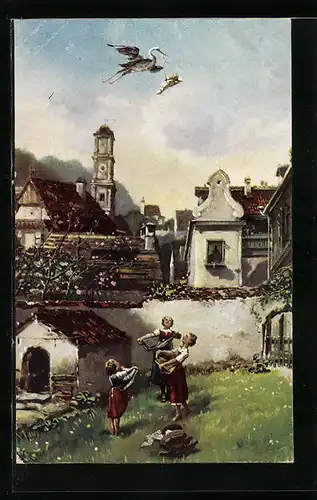 Künstler-AK Carl Spitzweg: Der Klapperstoch