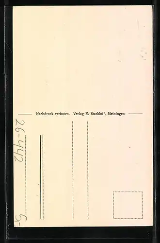 Künstler-AK H. Starkloff: Selbstanschlussamt