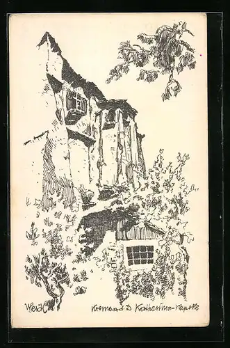 Künstler-AK Ulf Seidl: Krems an der Donau, Katharinen-Kapelle