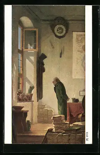 Künstler-AK Carl Spitzweg: Der Kaktus