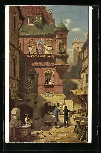 Künstler-AK Carl Spitzweg: Der Antiquar