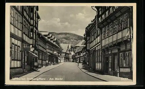 AK Stolberg /Harz, Am Markt