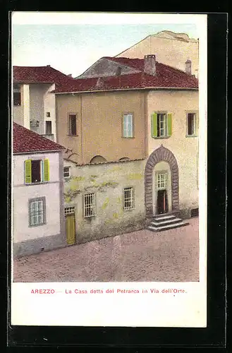 AK Arezzo, La Casa detta del Petrarca in Via dell` Orto