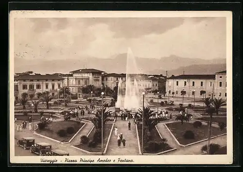 AK Viareggio, Piazza Principe Amedeo e Fontana