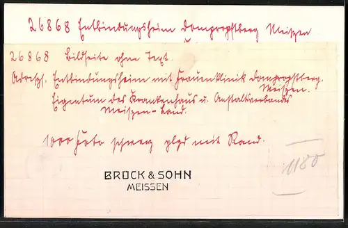 Fotografie Brück & Sohn Meissen, Ansicht Meissen i. Sa., Blick auf das Entbindungsheim Domprobstberg