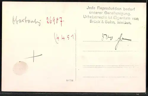 Fotografie Brück & Sohn Meissen, Ansicht Oberbärenburg i. Erzg., Blick in den Ort