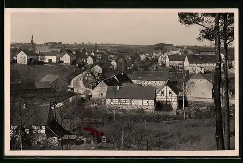 Fotografie Brück & Sohn Meissen, Ansicht Mohorn i. Sa., Blick auf Niederdorf