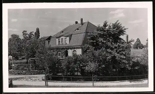 Fotografie Brück & Sohn Meissen, Ansicht Herrndorf, Partie am Gasthof Hasse