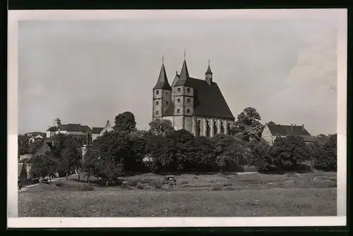 Fotografie Brück & Sohn Meissen, Ansicht Geithain i. Sa., Blick auf die Kirche