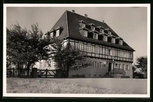 Fotografie Brück & Sohn Meissen, Ansicht Dahlen i. Sa., Partie an der Jugendherberge Georgi Dimitroff