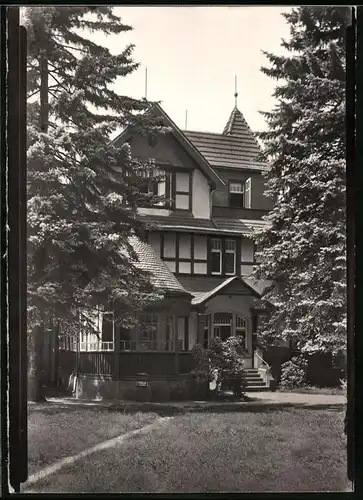 Fotografie Brück & Sohn Meissen, Ansicht Rödern, Blick auf den Eingang des Kurheim