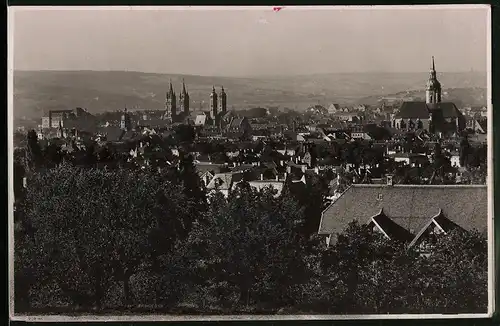 Fotografie Brück & Sohn Meissen, Ansicht Naumburg, Panorama der Stadt