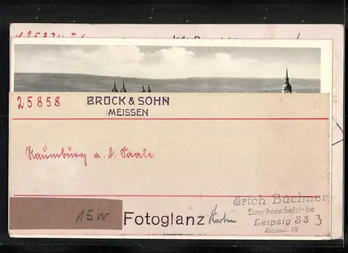 Fotografie Brück & Sohn Meissen, Ansicht Naumburg, Panorama der Stadt