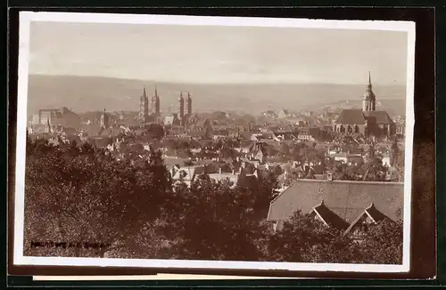 Fotografie Brück & Sohn Meissen, Ansicht Naumburg, Blick über die Stadt