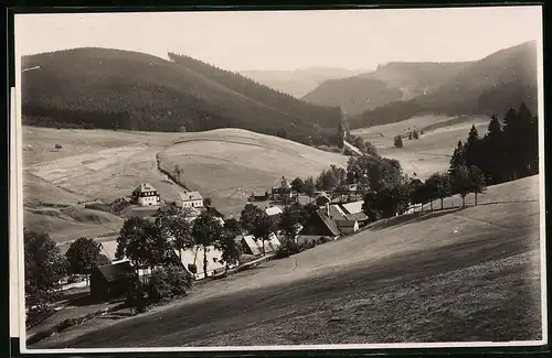 Fotografie Brück & Sohn Meissen, Ansicht Wildenthal, Partie am Ortsrand
