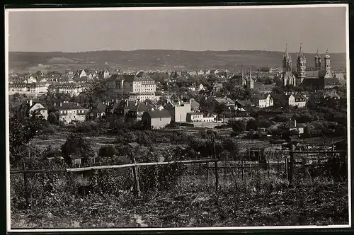 Fotografie Brück & Sohn Meissen, Ansicht Naumburg, Stadtansicht mit Kathedrale